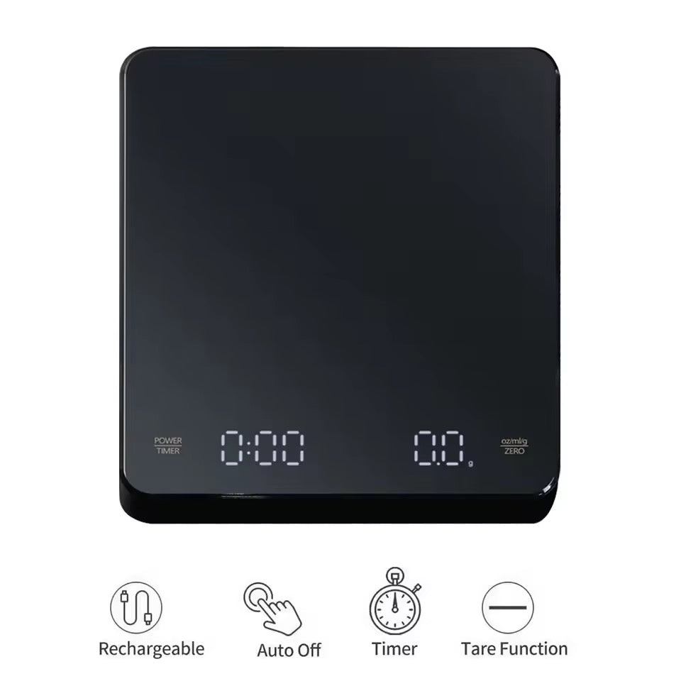 Digital kjøkkenvekt med timer – Høy presisjon 3 kg / 0,1 g
