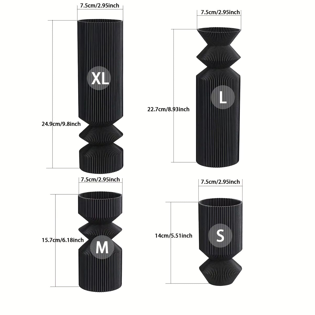 Keramikk-look Plastvase – Lett, Elegant og Allsidig Dekor